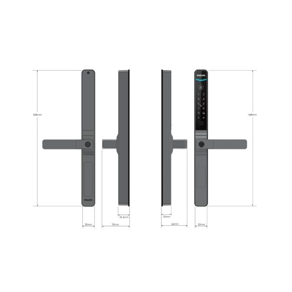 The New Philips 611-1HBS Dual Sided Smart Lock - Image 4